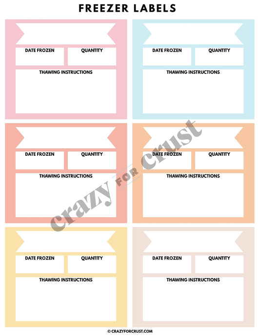 Freezer Guide Printable Power Pack